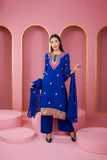 Ready-made Georgette Dollar and Embroidered Three-piece