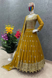 Ready-made Georgette Embroidered Party Dress