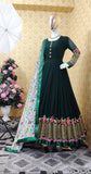 Ready-made georgette embroidered party dress