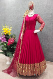 Ready-made Georgette Embroidered Party Dress
