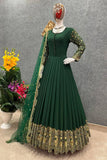 Ready-made Georgette Embroidered Party Dress