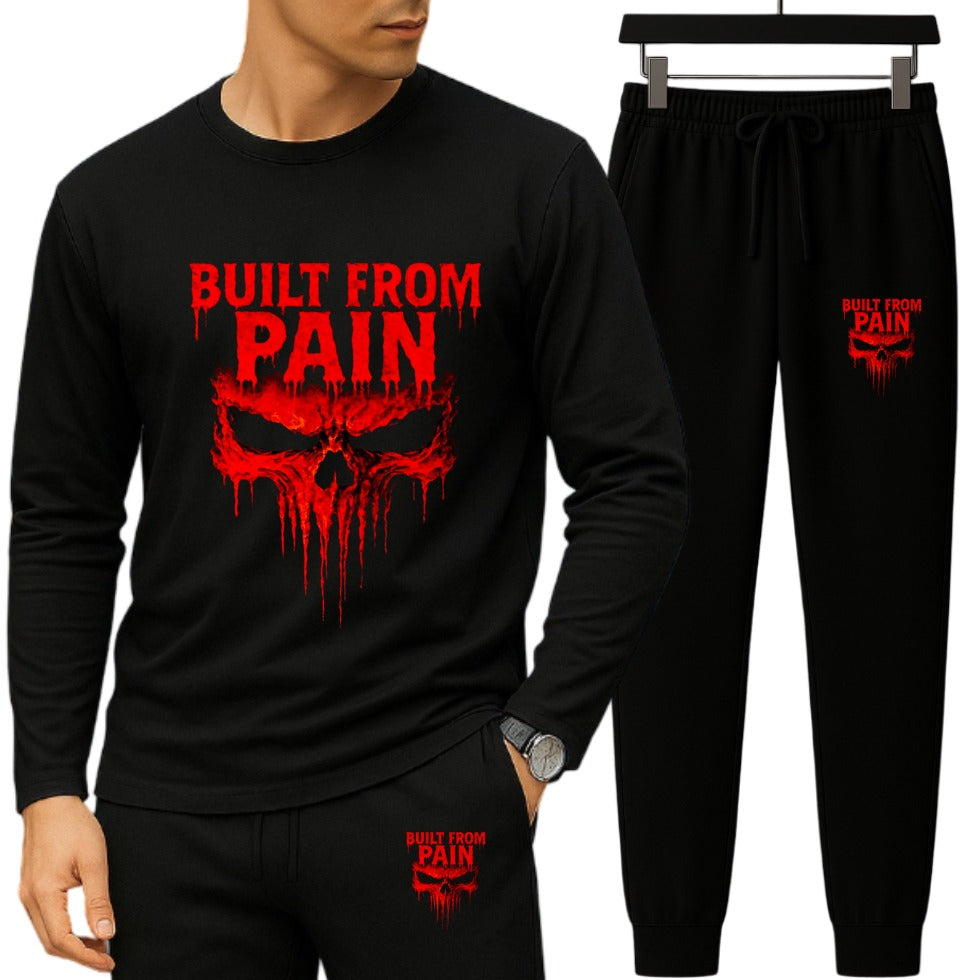 Long Sleeve Drop Shoulder T-shirt and Trouser Set