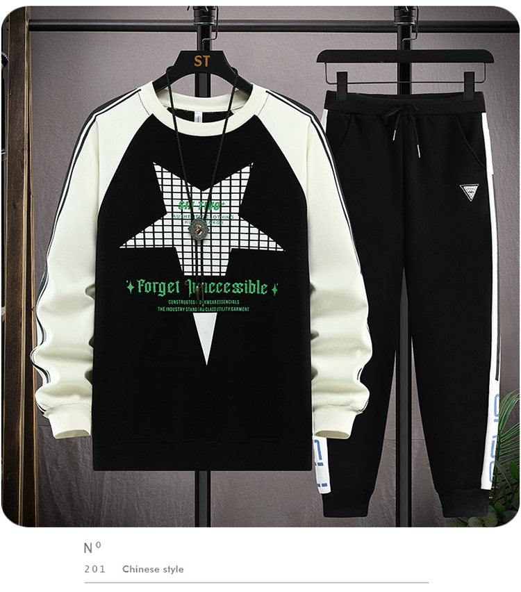 Cotton T-shirt and Trouser Set