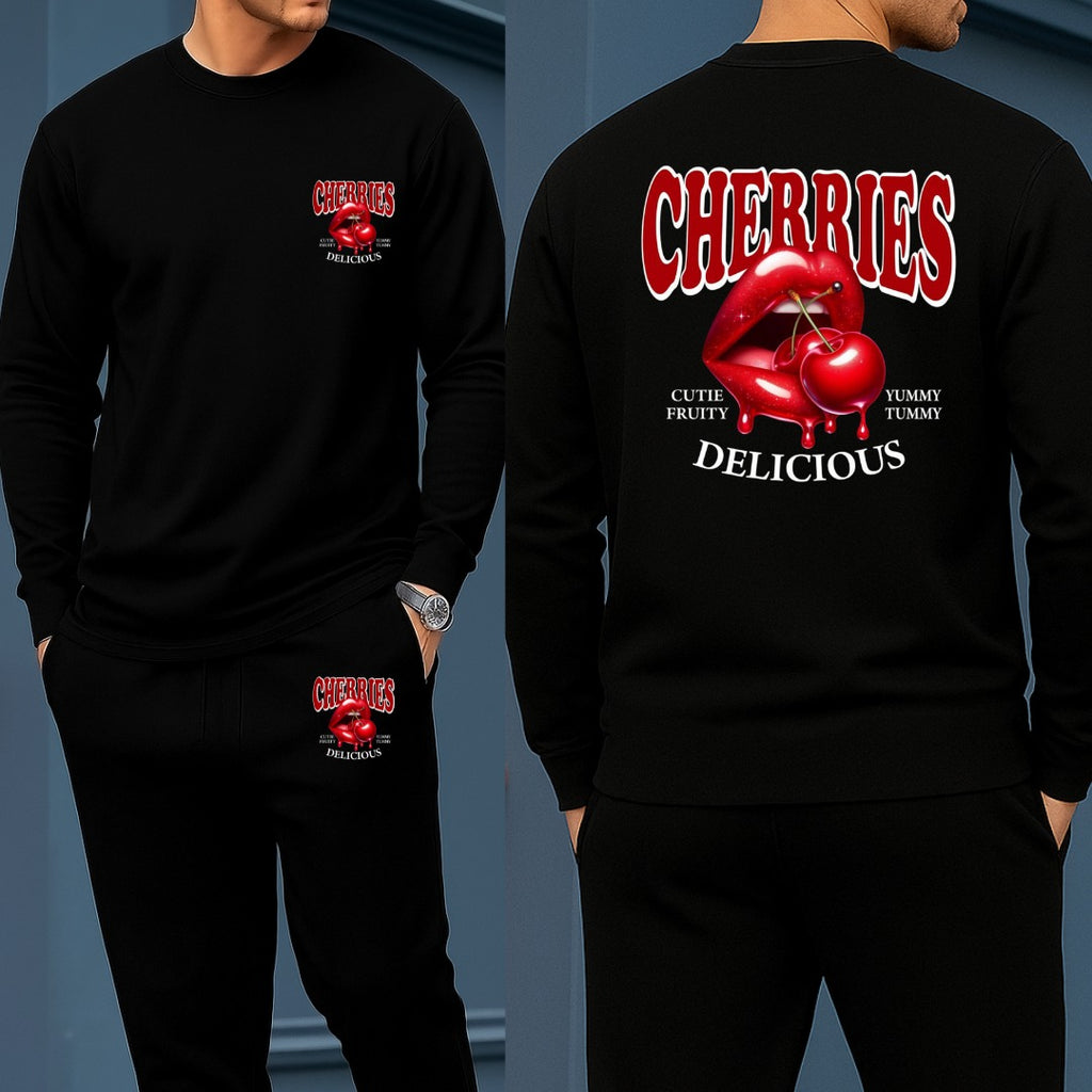 Long Sleeve Drop Shoulder Tshirt and Trouser Set