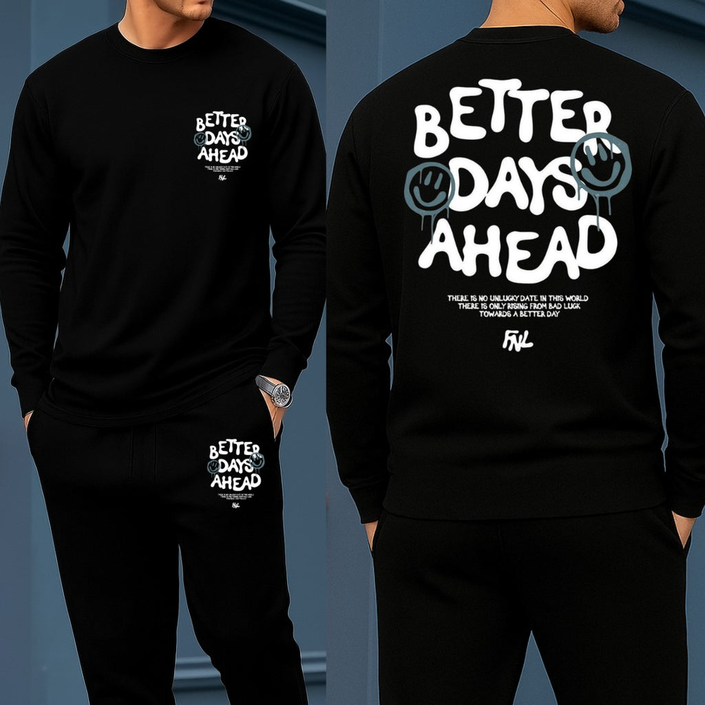 Long Sleeve Drop Shoulder Tshirt and Trouser Set