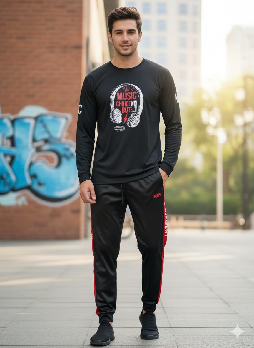Full Sleeve T-shirt and Trouser Set