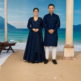 ঈদ স্পেশাল কাপল পাঞ্জাবি থ্রি পিস কম্বো