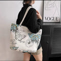 Floral canvas bag