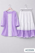 Trendy Ladies Tops and Skirt Set