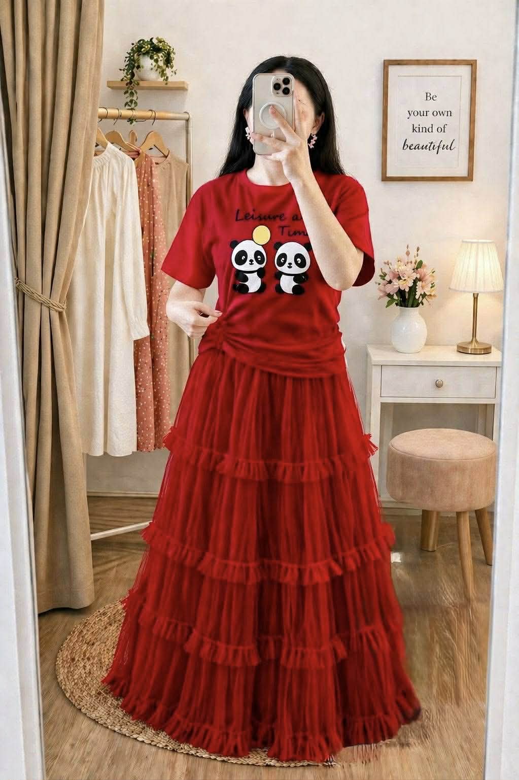 T-shirts and Skirt Set