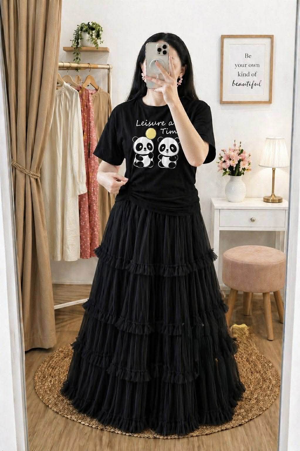 T-shirts and Skirt Set