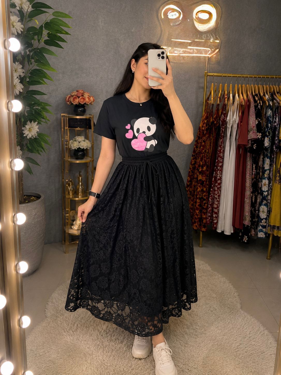 T-shirt and Skirt Set