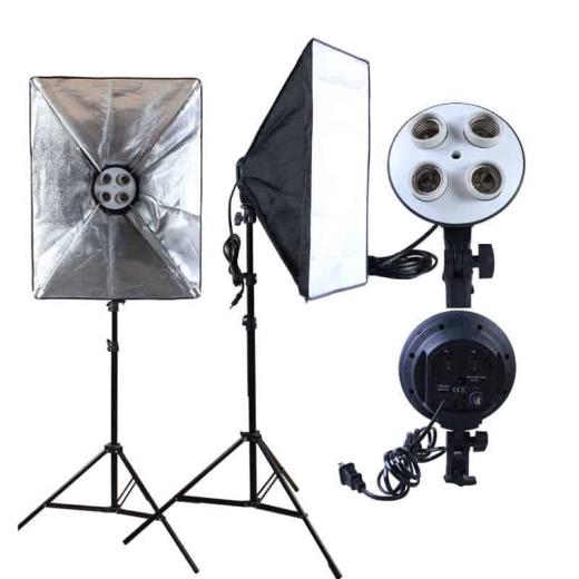 4 in 1 Bulb Soft box Setup (Pair)